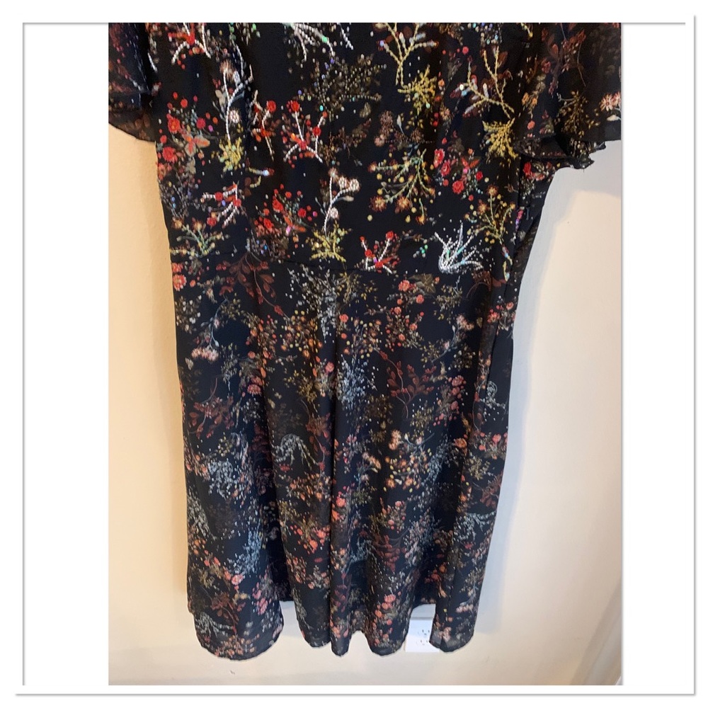 ModCloth Embellished To Perfection Sequin A Line Midi Dress Black Red Size XL - Picture 5 of 12